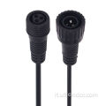 2pin Nylon M16 Connettore cavo CC a prova di acqua